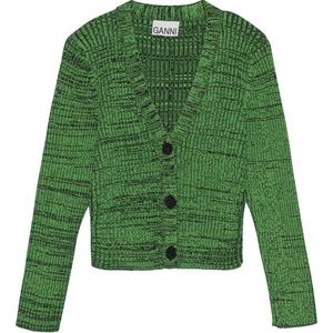 GANNI Топ женский зеленый