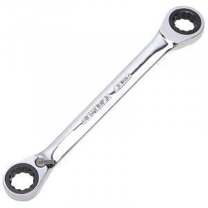 Stanley Быстродействующий ключ с двойной звездочкой и двусторонней трещоткой Ключ с двойной головкой Torx трудосберегающий быстродействующий ключ с храповым механизмом 12х13 мм 91-593-1L-22