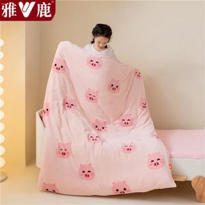 Yalu Детское одеяло 120х150 см, вес 2,25 кг, молочный флис, класс А, съемный чехол