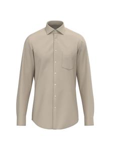 Обычная фланелевая рубашка бежевого цвета Seidensticker