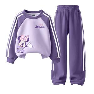 Детская повседневная спортивная одежда Disney, фиолетовый