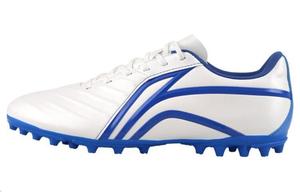 Футбольные бутсы мужские низкие белые/королевские синие Lining