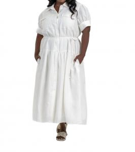 Платье Carrington - плюс в прохладном белом Tanya Taylor