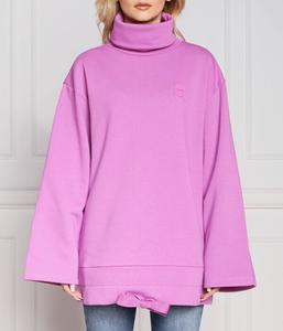 Толстовка женская Karl Lagerfeld  Ikonik2.0 оверсайз с высоким воротом, фиолетовый