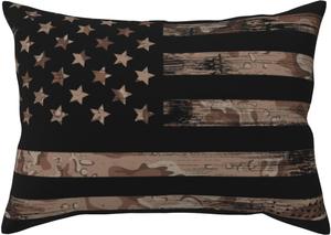 Pevtufa Наволочка с американским флагом и пустынным камуфляжным принтом American Flag With Desert Camouflage