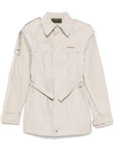 Джинсовая куртка с вытачками Elena Velez, нейтральный цвет