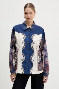 Хлопковая рубашка Farm Rio, синий