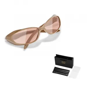 MUYKUY Солнцезащитные очки нестандартной формы унисекс, Mocha MK538YJ-002