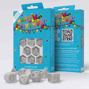 Аксессуары Q-Workshop Happy Birthday Dice Set: Q-Workshop 20 Years (7)