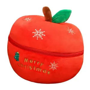 Очаровательная плюшевая игрушка капибара с новогодней елкой высотой 15см/17см/20см/30см OU DI PIG, Apple 30Cm