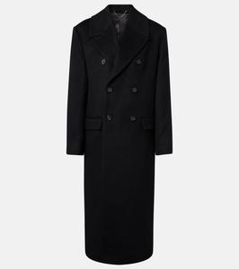 Двубортное кашемировое пальто Toteme, Black