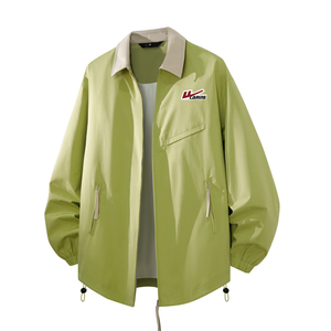 Куртка Unisex Lapel Moderate Pilot WARRIOR, светло-grass зеленый (diy badge)