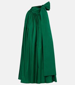 Мини-платье Beber из тафты с воротником-халтером Max Mara, Smeraldo