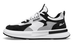 Кроссовки WARRIOR Lifestyle Shoes Men Low-top Beige/Black/Gray, бежевый/черный/серый