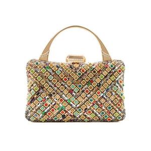 Вечерний клатч с кристаллами и камнями PEACH ACCESSORIES, мультиколор