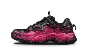 FILA Устойчивые к истиранию дышащие низкие кеды Casual Unisex Black Rose Red