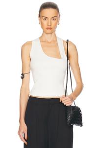 Асимметричный майка-рейсер Ziah, Off White