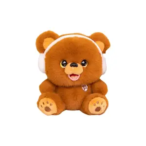 Милая наушники с дизайном маленьких животных плюшевые куклы высота 25см/35см Handsome, Headphone Bear