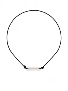 Лакированный браслет из шнура Le Gramme, серебристый