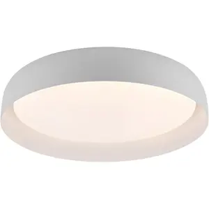 JUST LIGHT Потолочный светильник «OSKO», 1 лампочка, источник света Светодиодная панель | Постоянно встроенный светодиод, светодиод, пульт дистанционного управления, радио в комплекте, белый