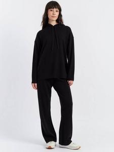 Свободная толстовка с капюшоном из шерсти и кашемира Chinti & Parker, черный