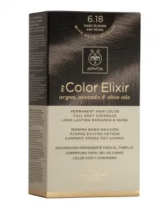 Постоянное окрашивание My Color Elixir Apivita, N6.18 Rubio Oscuro Ceniza Perlado