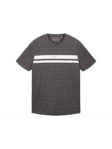 Рубашка TOM TAILOR DENIM, цвет mottled black