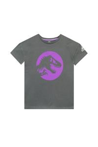 Футболка с динозавром Индоминус Рекс Jurassic World, серый