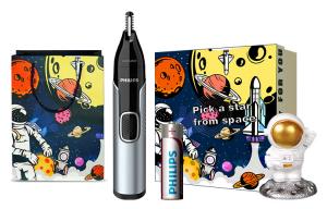 Триммер для носа двусторонний, полностью моющийся, бритва nt5600 PHILIPS