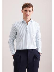 Seidensticker Деловая рубашка, стандартный размер, бирюзового цвета