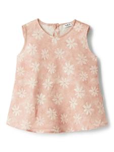 Топ с цветочным принтом Il Gufo, розовый