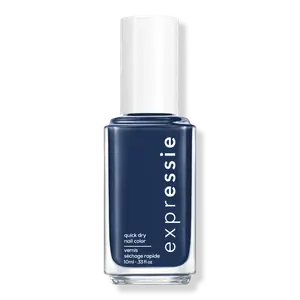 Быстросохнущий лак для ногтей Expressie Essie, Left On Shred (deep navy blue with red undertones)