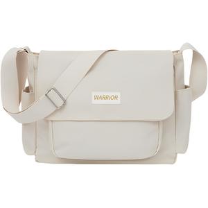 Воин Нейлоновая наплечная сумка через плечо унисекс разноцветная, белая [Подвеска Панда]