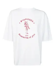 Футболка с графичным принтом Fiorucci, белый