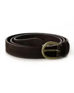 Мужской коричневый замшевый ремень PuroEgo