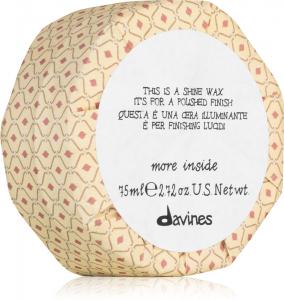 Воск для укладки волос More Inside Shine Wax для блеска и мягкости волос Davines, 75 мл