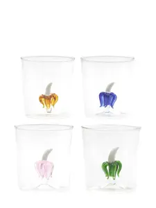 Набор из четырех стаканов, 8х8,5х8,5 см, Cu I Seeyou, нейтральные цвета