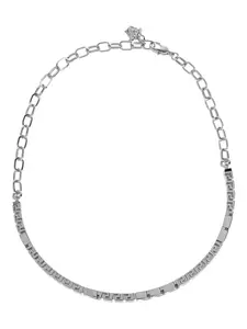 Цепочка с кулоном в виде головы Медузы Versace, серебристый