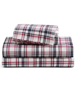 Tommy Hilfiger комплект постельного белья из фланели в клетку размер Queen, 4 предмета, мультиколор