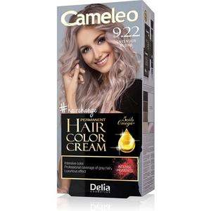 Крем-стойкая краска для волос Cameleo, лавандовый блондин, интенсивный цвет и защита, 5 масел + кислоты омега плюс, профессиональная краска для волос, полный набор 9,22 Delia Cosmetics