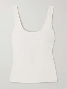 Майка из хлопкового джерси, мраморная Skims, белый