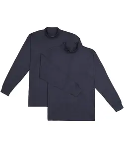 RAGMAN рубашка с воротником стойкой, синий