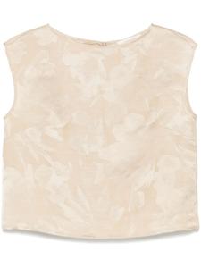 Майка с цветочным жаккардовым узором Incotex, нейтральный