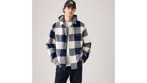 Фланелевая куртка Francisco Sherpa Levi's, Jerome Buffalo Plaid - Blue