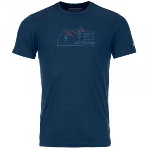 Рубашка 150 крутой винтажный значок ts m Ortovox, цвет deep ocean