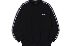 Chidoren свитшот с круглым вырезом свободного кроя осенний унисекс Nerdy, черный