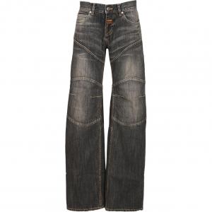 Джинсы с рельефной строчкой Balenciaga, серый