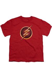 Футболка с логотипом Flash Chest для детей с коротким рукавом Gildan, красный