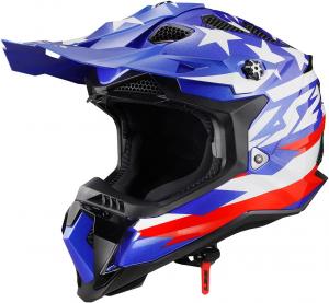 Внедорожный шлем LS2 Off-road Subverter Evo, United Gloss Red/White/Blue