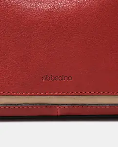 Кожаная красная сумка Bandolera Oceans Diary Abbacino, красный